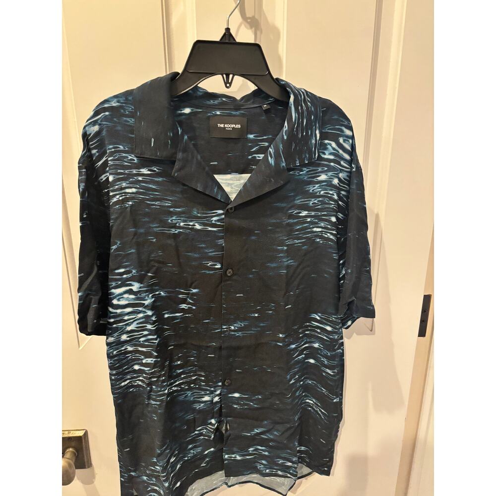 The Kooples Navy short sleeve button down Size Medium